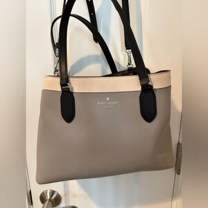 Kate Spade Two-Tone Black and Cream Shoulder Bag